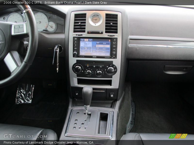 Brilliant Black Crystal Pearl / Dark Slate Gray 2008 Chrysler 300 C SRT8