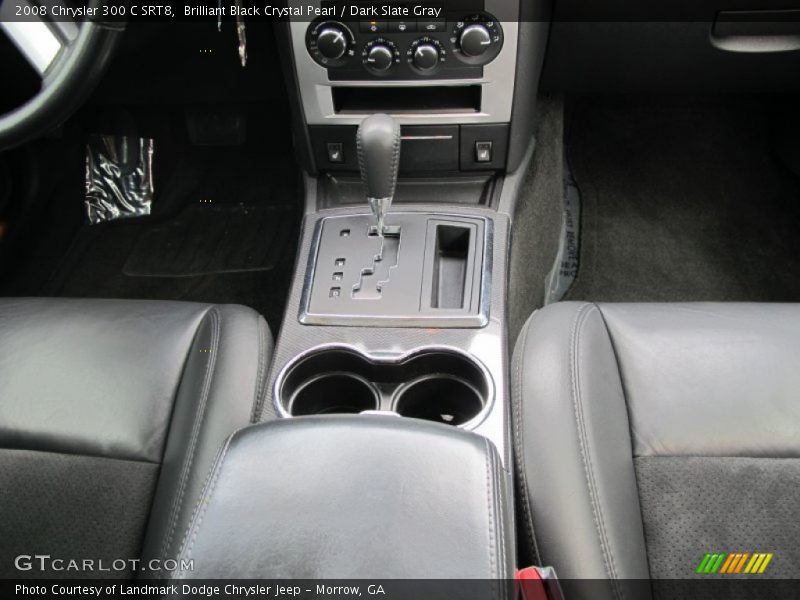 Brilliant Black Crystal Pearl / Dark Slate Gray 2008 Chrysler 300 C SRT8