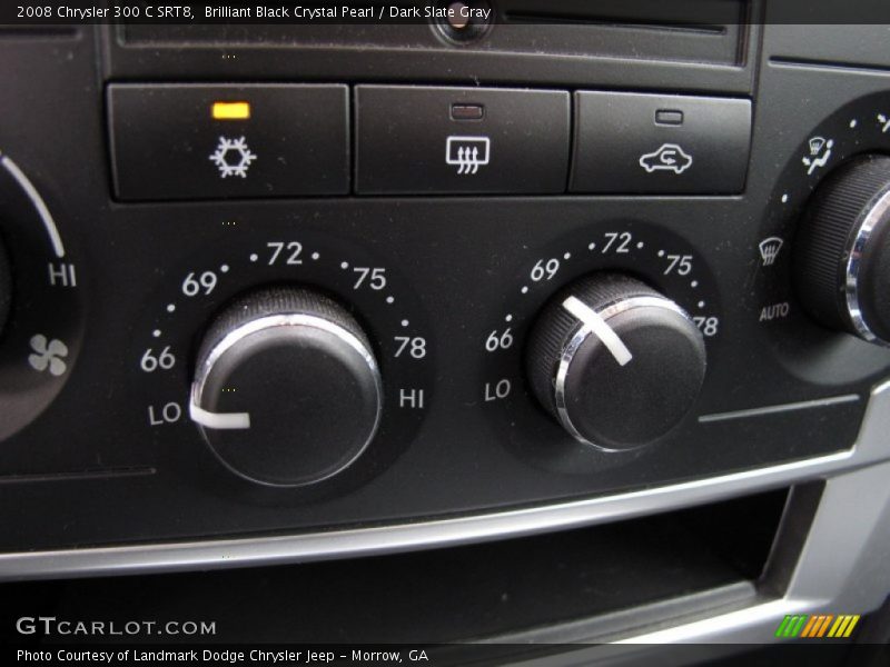 Brilliant Black Crystal Pearl / Dark Slate Gray 2008 Chrysler 300 C SRT8