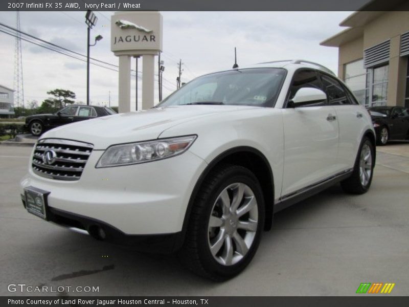 Ivory Pearl / Wheat 2007 Infiniti FX 35 AWD
