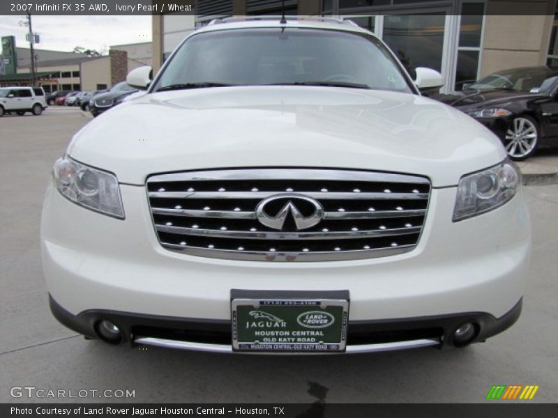 Ivory Pearl / Wheat 2007 Infiniti FX 35 AWD