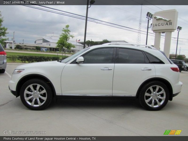 Ivory Pearl / Wheat 2007 Infiniti FX 35 AWD