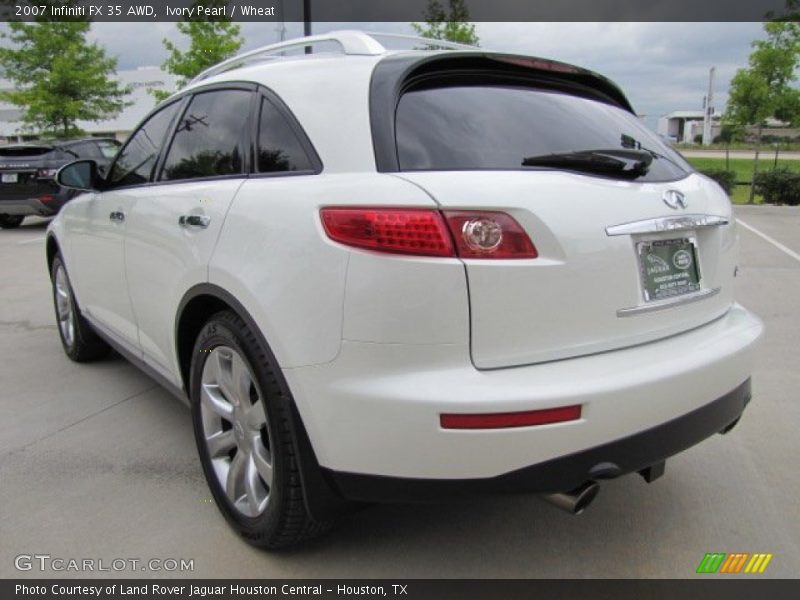 Ivory Pearl / Wheat 2007 Infiniti FX 35 AWD