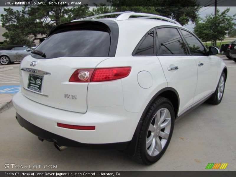 Ivory Pearl / Wheat 2007 Infiniti FX 35 AWD