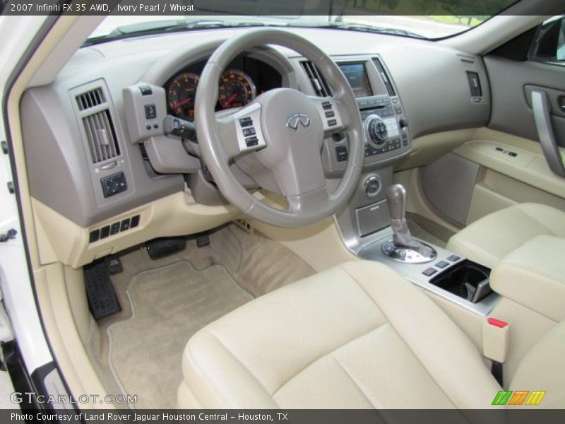 Ivory Pearl / Wheat 2007 Infiniti FX 35 AWD