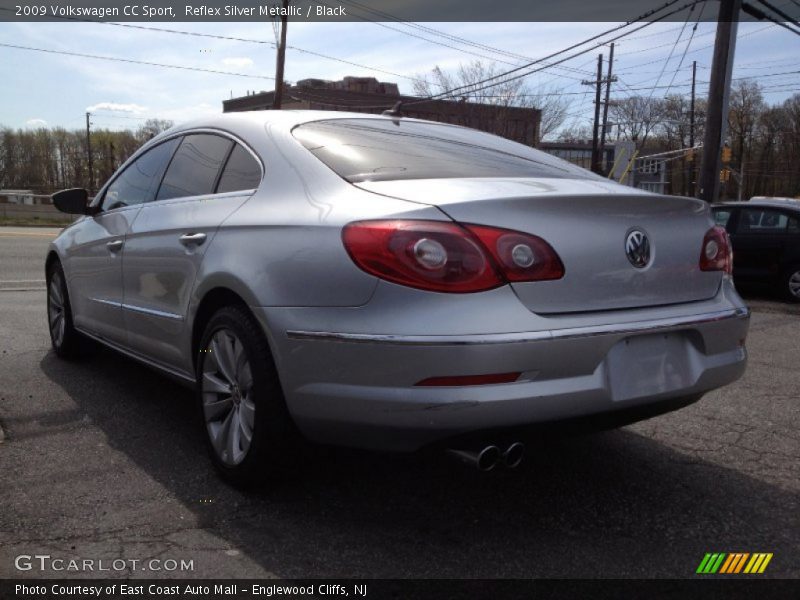 Reflex Silver Metallic / Black 2009 Volkswagen CC Sport