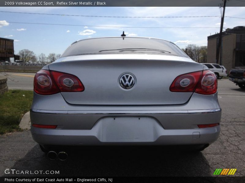 Reflex Silver Metallic / Black 2009 Volkswagen CC Sport