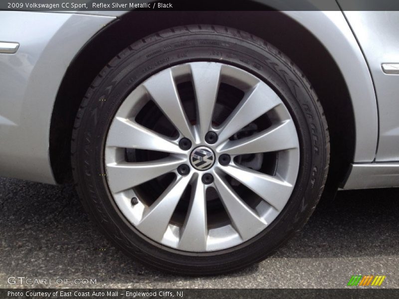 Reflex Silver Metallic / Black 2009 Volkswagen CC Sport