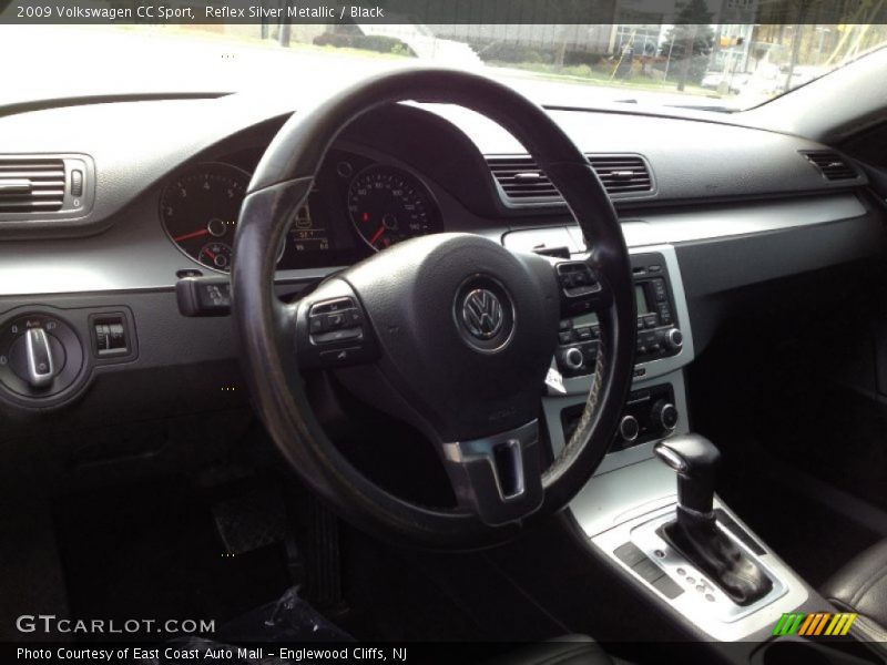 Reflex Silver Metallic / Black 2009 Volkswagen CC Sport
