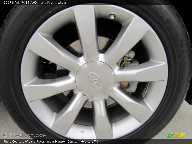 Ivory Pearl / Wheat 2007 Infiniti FX 35 AWD