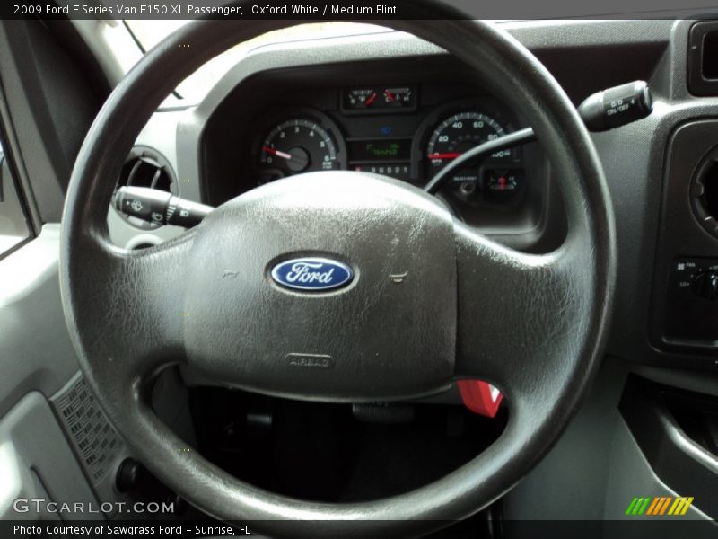 Oxford White / Medium Flint 2009 Ford E Series Van E150 XL Passenger