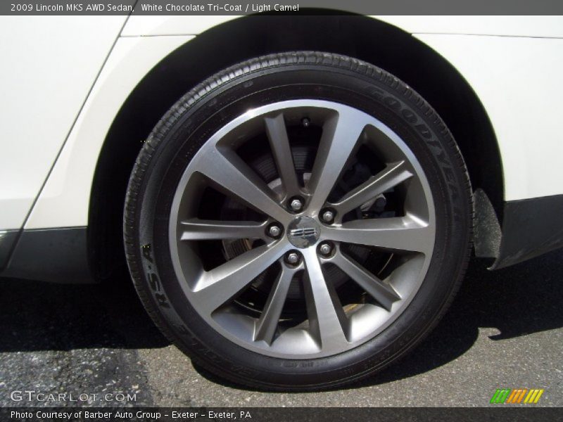 White Chocolate Tri-Coat / Light Camel 2009 Lincoln MKS AWD Sedan