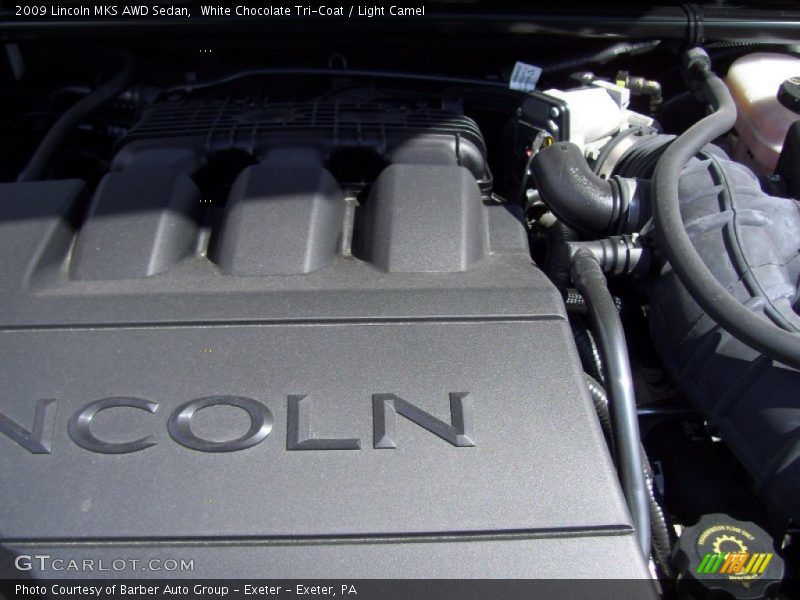White Chocolate Tri-Coat / Light Camel 2009 Lincoln MKS AWD Sedan