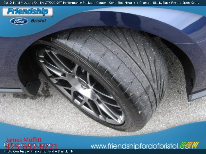 Kona Blue Metallic / Charcoal Black/Black Recaro Sport Seats 2012 Ford Mustang Shelby GT500 SVT Performance Package Coupe