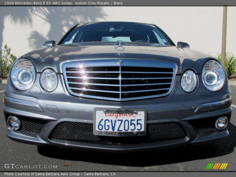Indium Grey Metallic / Black 2009 Mercedes-Benz E 63 AMG Sedan