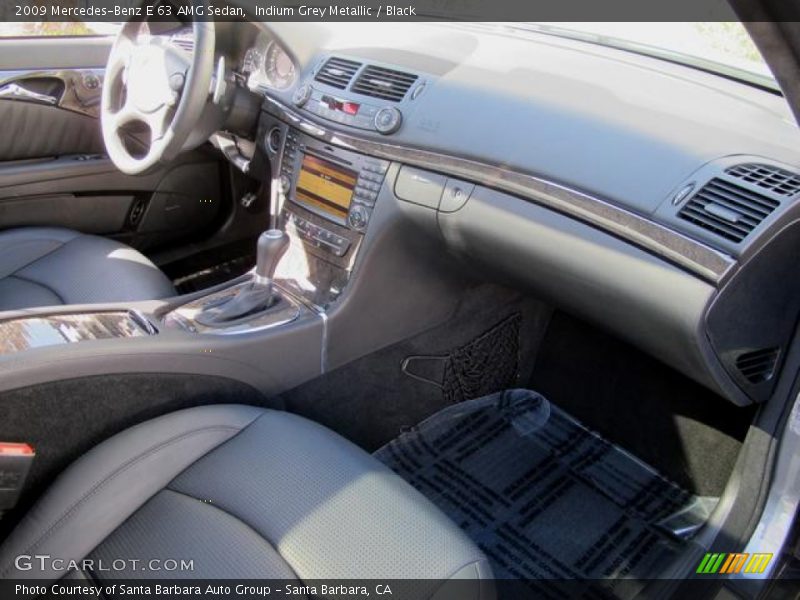 Indium Grey Metallic / Black 2009 Mercedes-Benz E 63 AMG Sedan
