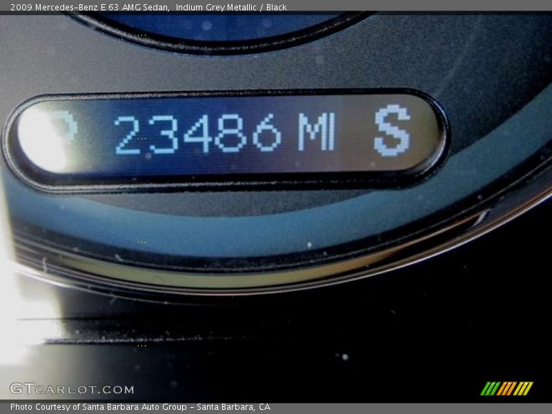 Indium Grey Metallic / Black 2009 Mercedes-Benz E 63 AMG Sedan