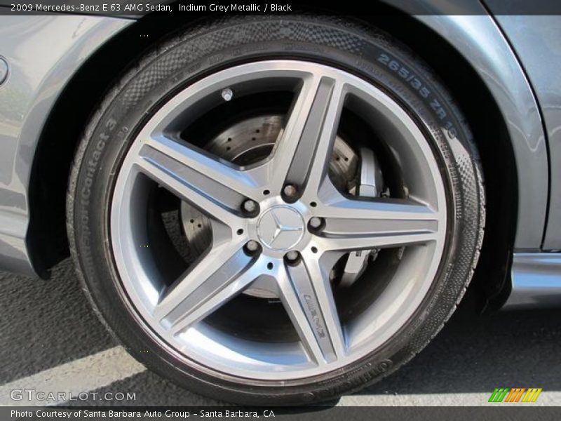 Indium Grey Metallic / Black 2009 Mercedes-Benz E 63 AMG Sedan