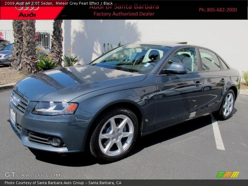 Meteor Grey Pearl Effect / Black 2009 Audi A4 2.0T Sedan