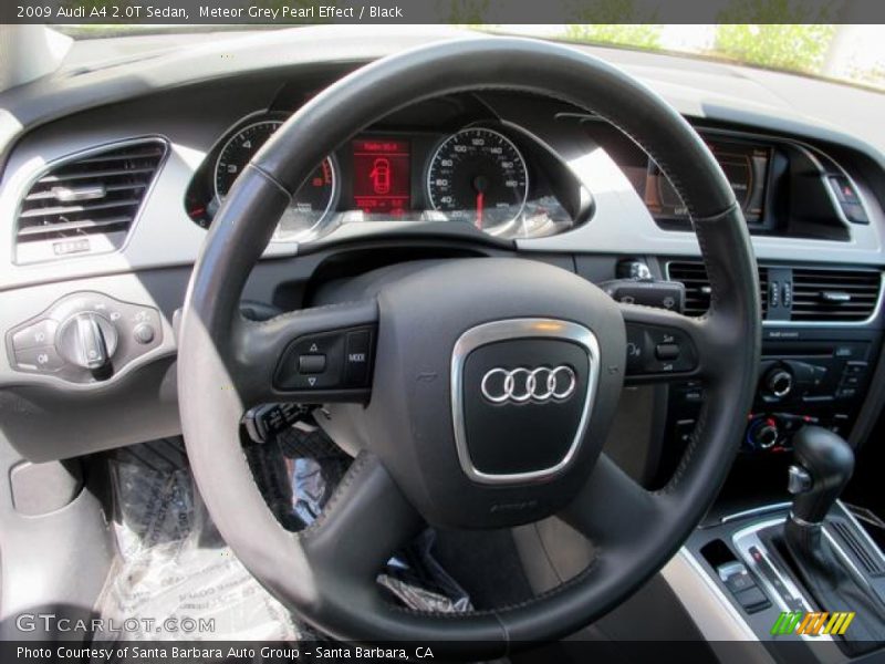 Meteor Grey Pearl Effect / Black 2009 Audi A4 2.0T Sedan