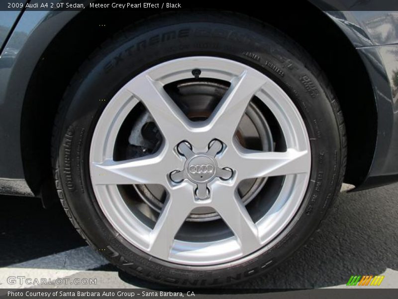 Meteor Grey Pearl Effect / Black 2009 Audi A4 2.0T Sedan