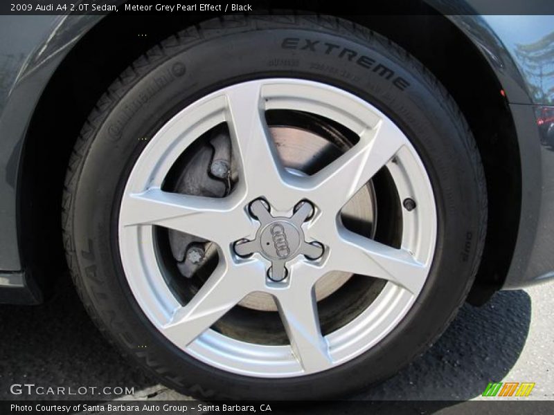 Meteor Grey Pearl Effect / Black 2009 Audi A4 2.0T Sedan