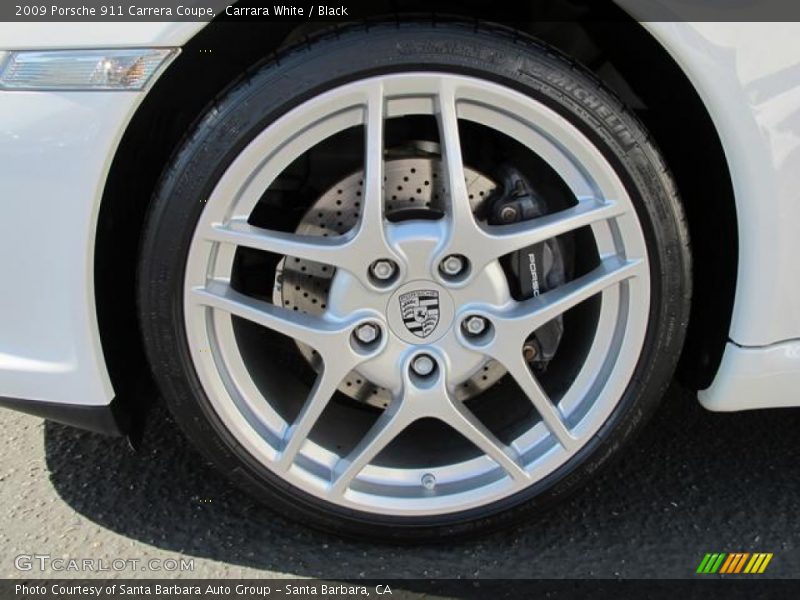 Carrara White / Black 2009 Porsche 911 Carrera Coupe