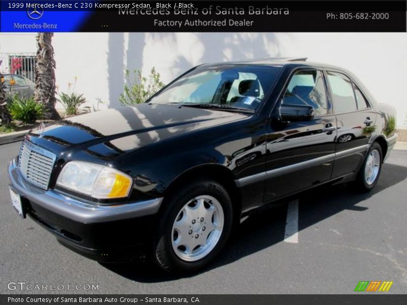 Black / Black 1999 Mercedes-Benz C 230 Kompressor Sedan