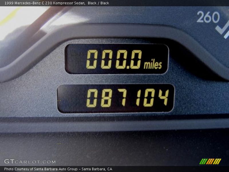 Black / Black 1999 Mercedes-Benz C 230 Kompressor Sedan