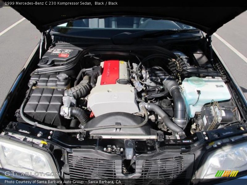 Black / Black 1999 Mercedes-Benz C 230 Kompressor Sedan