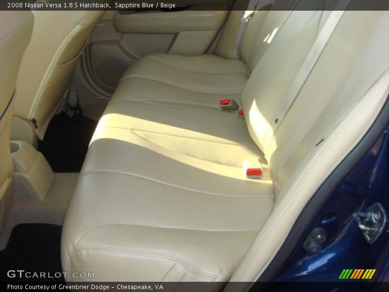 Sapphire Blue / Beige 2008 Nissan Versa 1.8 S Hatchback