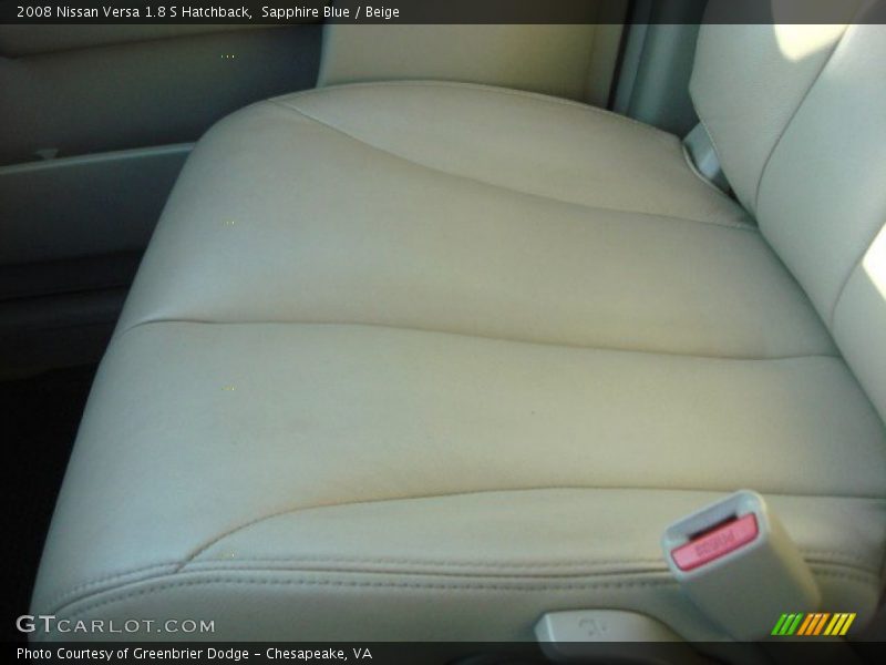 Sapphire Blue / Beige 2008 Nissan Versa 1.8 S Hatchback