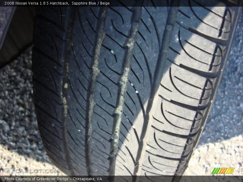 Sapphire Blue / Beige 2008 Nissan Versa 1.8 S Hatchback