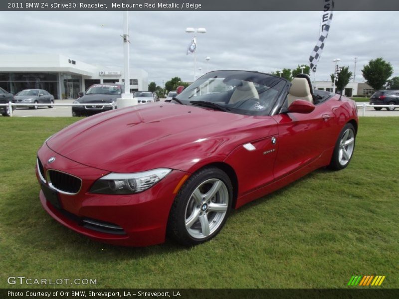 Melbourne Red Metallic / Beige 2011 BMW Z4 sDrive30i Roadster