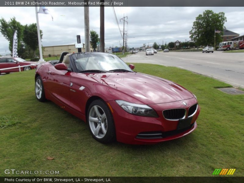 Melbourne Red Metallic / Beige 2011 BMW Z4 sDrive30i Roadster
