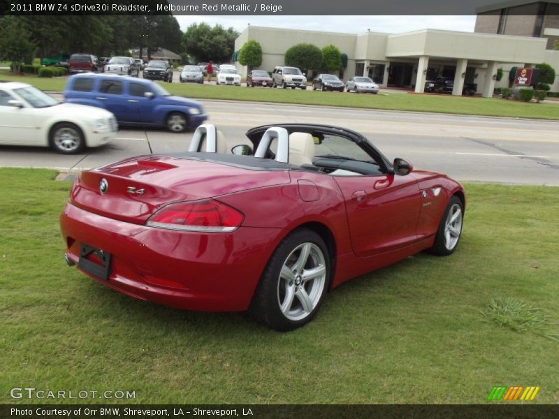 Melbourne Red Metallic / Beige 2011 BMW Z4 sDrive30i Roadster