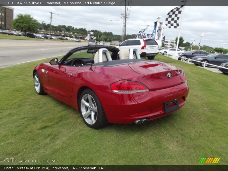 Melbourne Red Metallic / Beige 2011 BMW Z4 sDrive30i Roadster