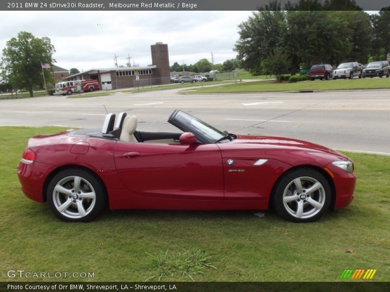 Melbourne Red Metallic / Beige 2011 BMW Z4 sDrive30i Roadster