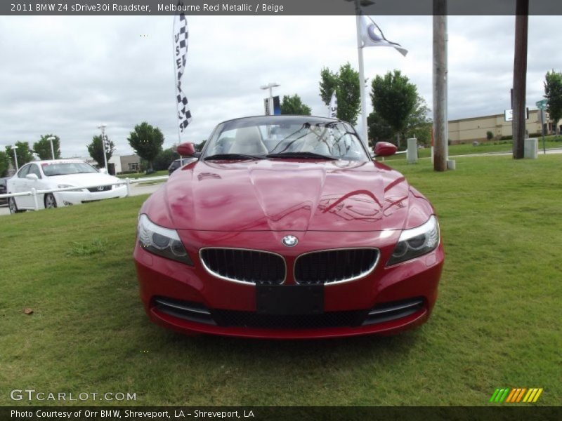 Melbourne Red Metallic / Beige 2011 BMW Z4 sDrive30i Roadster