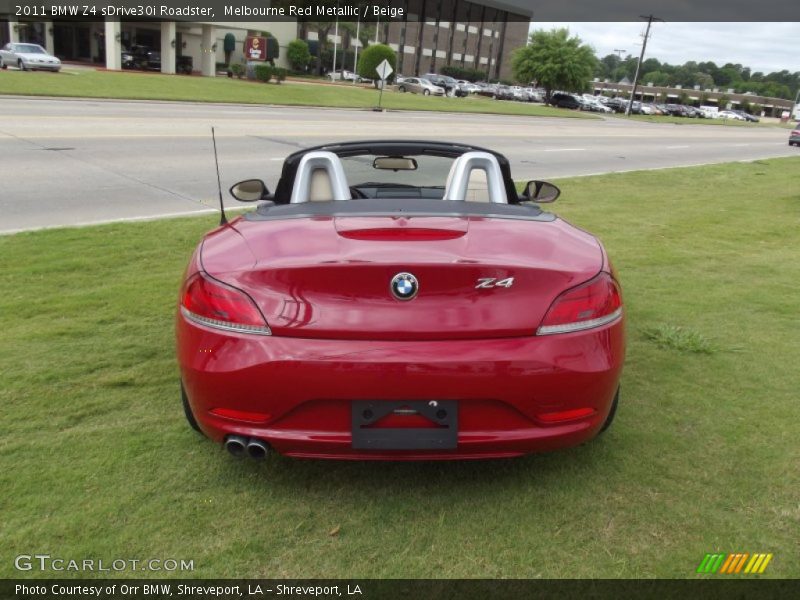 Melbourne Red Metallic / Beige 2011 BMW Z4 sDrive30i Roadster
