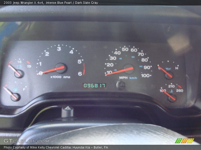  2003 Wrangler X 4x4 X 4x4 Gauges