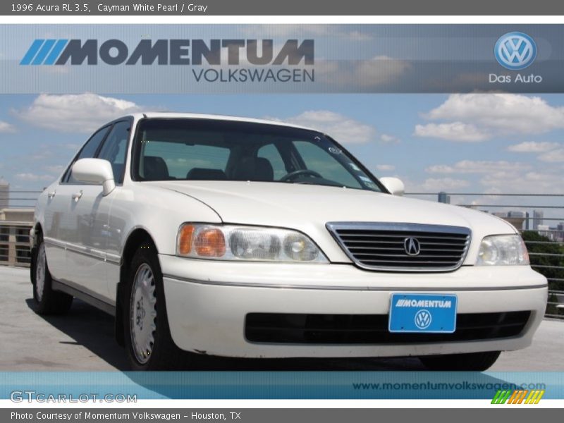 Cayman White Pearl / Gray 1996 Acura RL 3.5