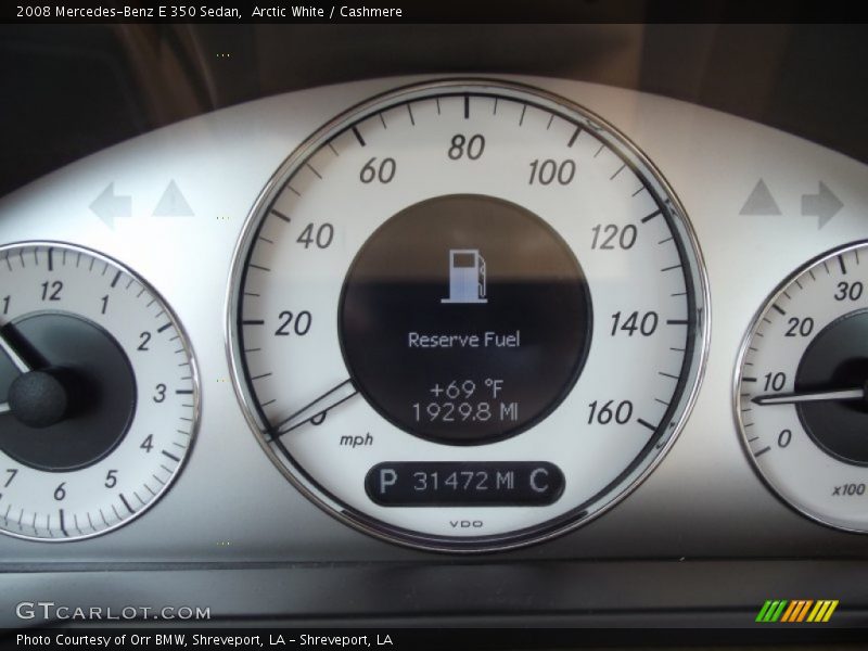 Arctic White / Cashmere 2008 Mercedes-Benz E 350 Sedan