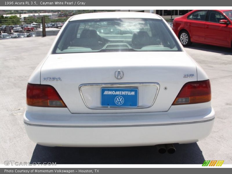 Cayman White Pearl / Gray 1996 Acura RL 3.5