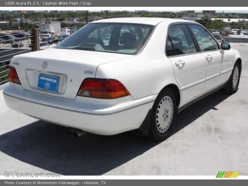 Cayman White Pearl / Gray 1996 Acura RL 3.5