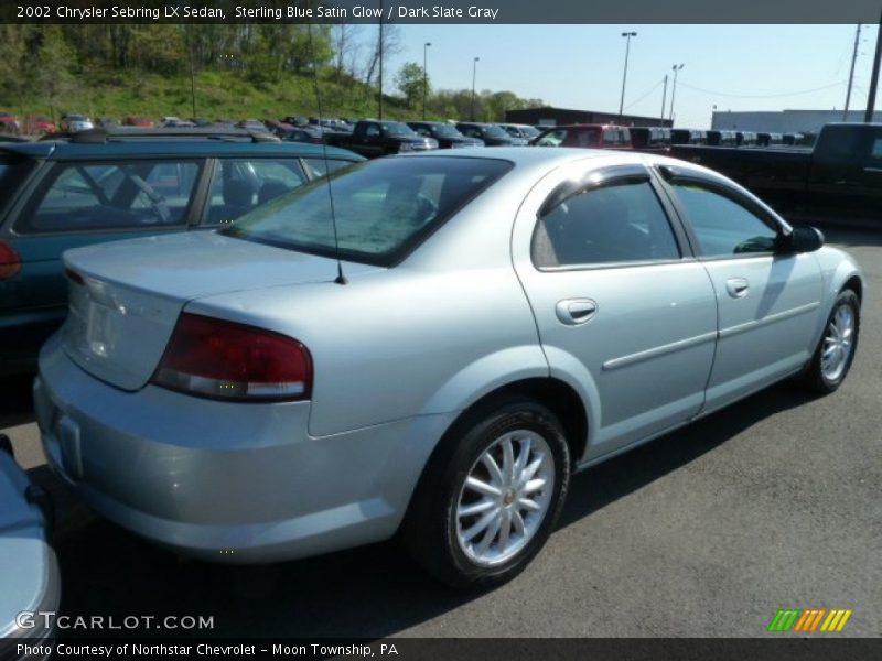 Sterling Blue Satin Glow / Dark Slate Gray 2002 Chrysler Sebring LX Sedan