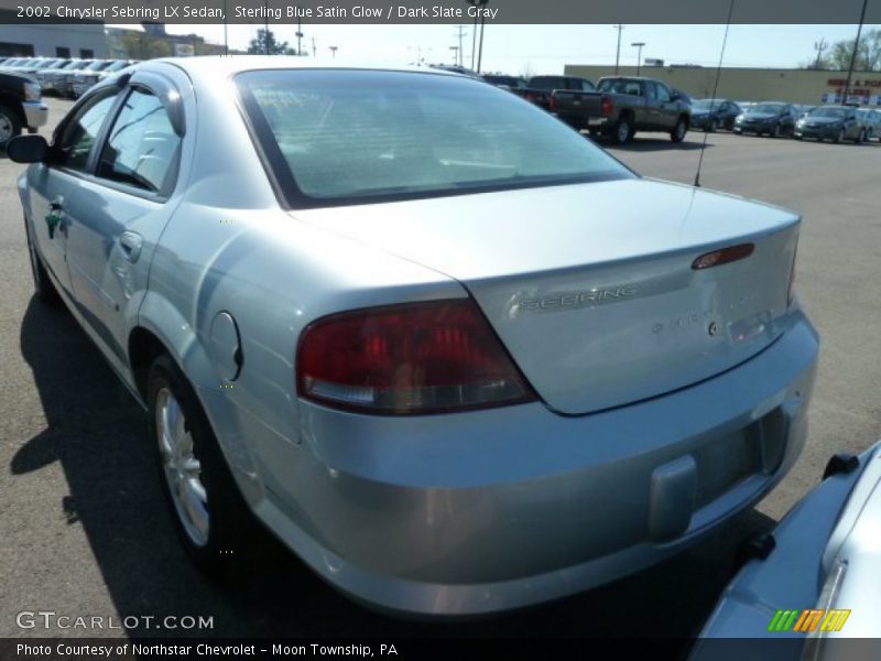 Sterling Blue Satin Glow / Dark Slate Gray 2002 Chrysler Sebring LX Sedan