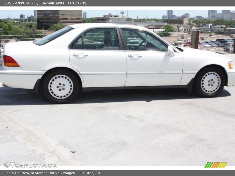 Cayman White Pearl / Gray 1996 Acura RL 3.5