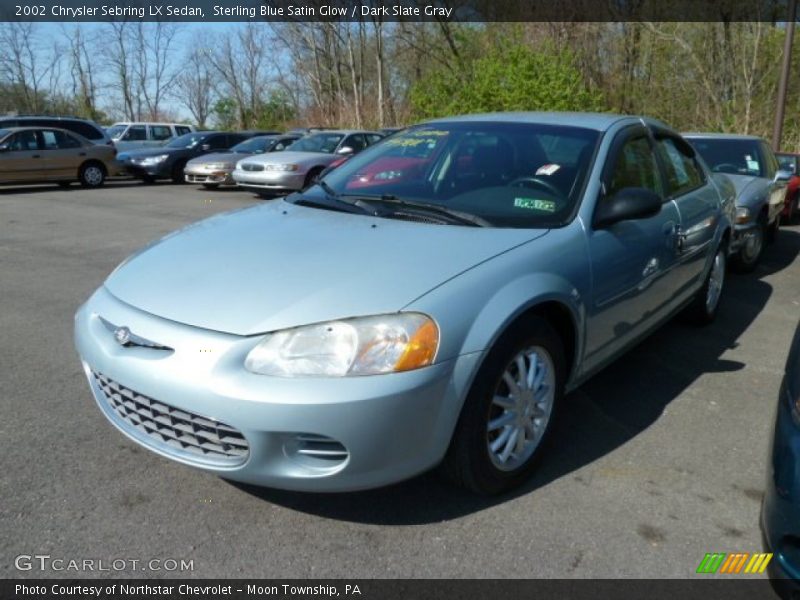 Sterling Blue Satin Glow / Dark Slate Gray 2002 Chrysler Sebring LX Sedan