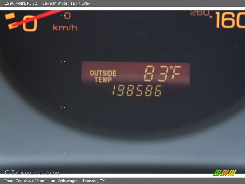 Cayman White Pearl / Gray 1996 Acura RL 3.5